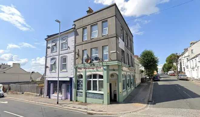 Five people were injured near the The Railway Inn in Plymouth.