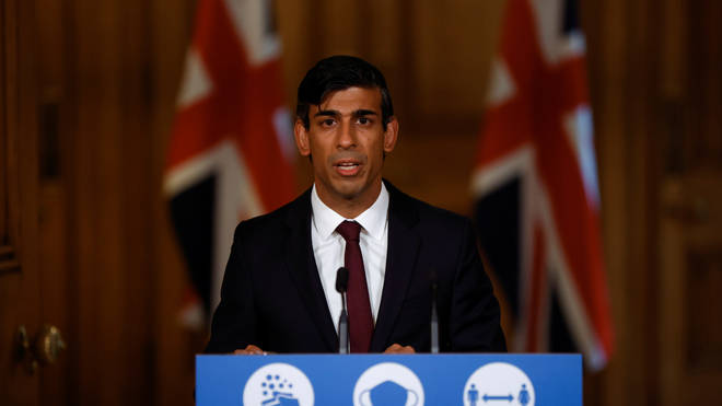 Rishi Sunak lays out the details of his new Jobs Support Scheme at Downing Street