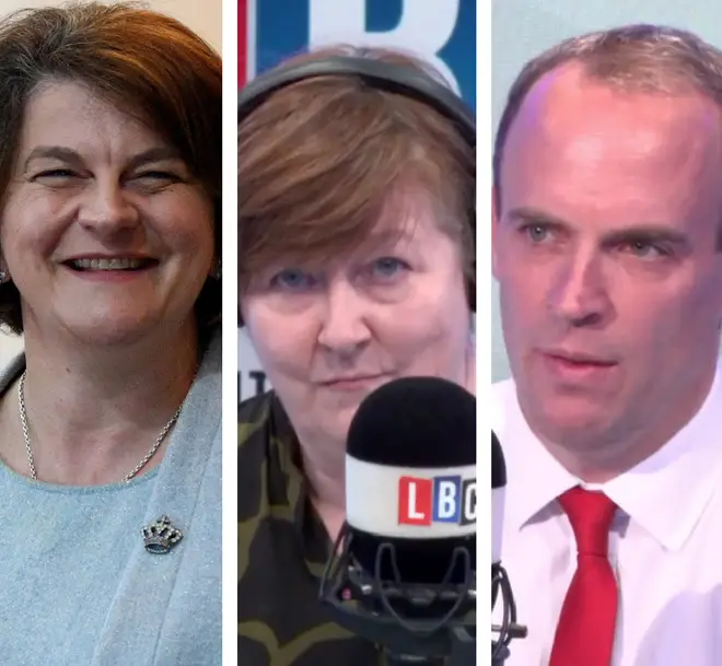 Dominic Raab was quizzed over the DUP and the Irish border