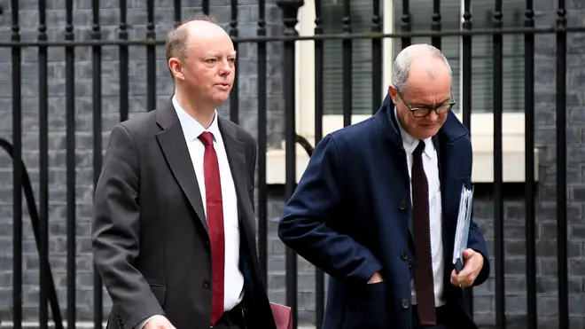 Chief scientific advisors include Professor Chris Whitty and Sir Patrick Vallance