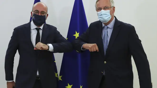 Charles Michel and Michel Barnier