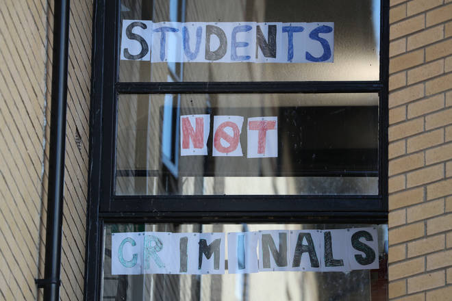 Students across the UK have been locked in their halls after outbreaks on campuses
