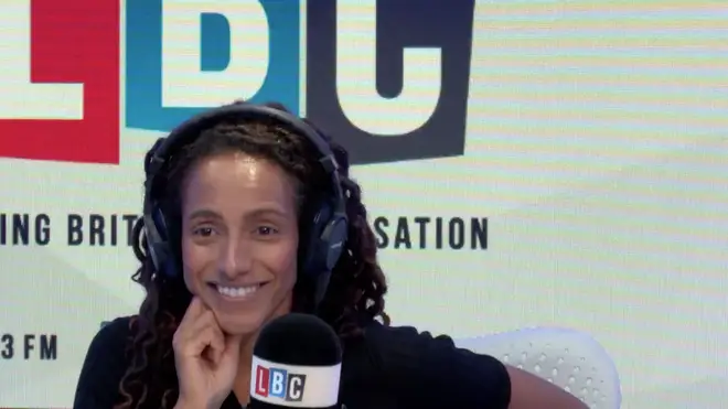 Fellow panellist Afua Hirsch appeared to find the debate funny