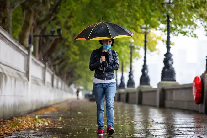 The weather was drizzly in London too