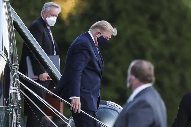 Donald Trump was flown to hospital on Friday