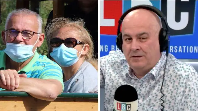 Iain Dale clashed with a caller over Matt Hancock's responsibility for the lost Covid cases