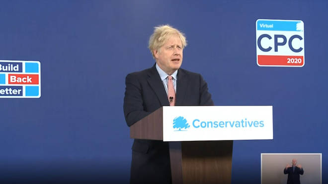 Boris Johnson made the pledge at the annual Conservative Party conference