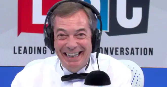 Nigel Farage was just as surprised as his caller