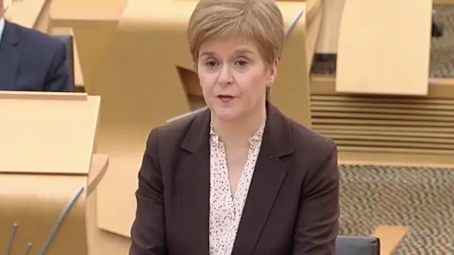 Nicola Sturgeon spoke in Holyrood