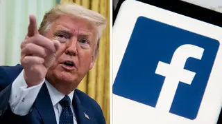 Facebook deleting Trump's false Covid claims is "an anomaly"