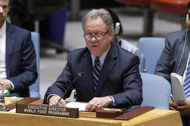 David Beasley praised the "family" at WFP upon hearing the news