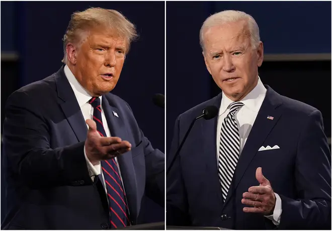 The second debate between President Trump (left) and Joe Biden has been cancelled