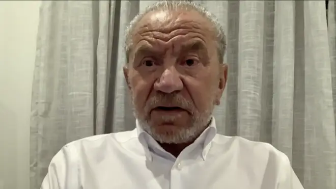 Lord Sugar hinted that the Government need to be cautious in their support packages