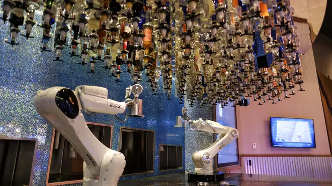 A robot bartender