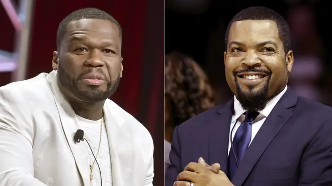Curtis '50 Cent' Jackson, left, and Ice Cube