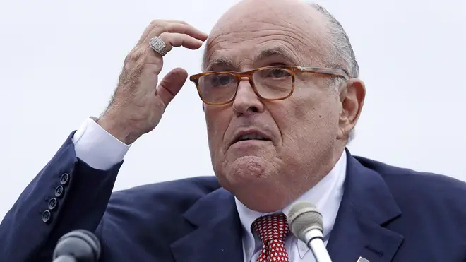 Rudy Giuliani said the clip was a 'fabrication'