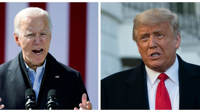 Joe Biden and Donald Trump will go head to head