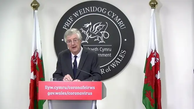 Welsh First Minister Mark Drakeford announced the 'firebreak' lockdown