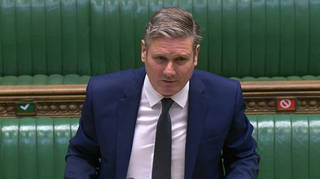 Sir Keir Starmer has been involved in a crash which resulted in a cyclist being hospitalised