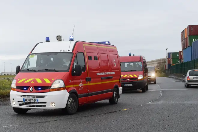 A group of 18 survivors were taken to hospitals in northern France