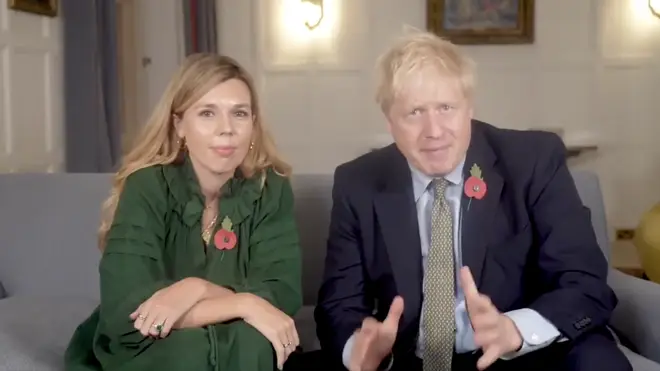 Boris Johnson and his fiancee, Carrie Symonds appeared for their first joint television appearance