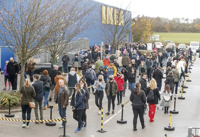 Ikea in West Yorkshire was busy on Sunday morning