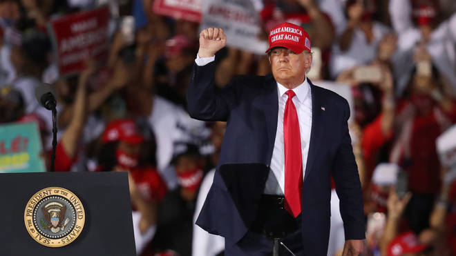 Donald Trump Holds Late-Night Campaign Rally In Miami Area