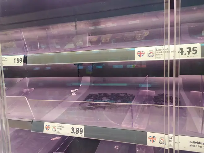 Shoppers have been stockpiling meat and other items ahead of another lockdown