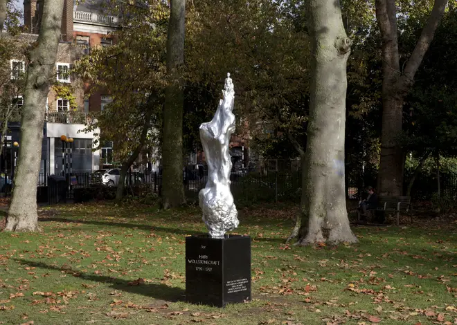 The statue was unveiled on Tuesday in Newington Green, north London