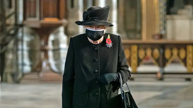 The Queen was recently seen out in public with a mask for Remembrance Sunday