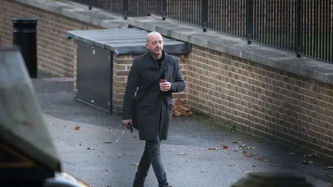 Lee Cain arrives in Downing Street, London, the morning after he announced that he is resigning