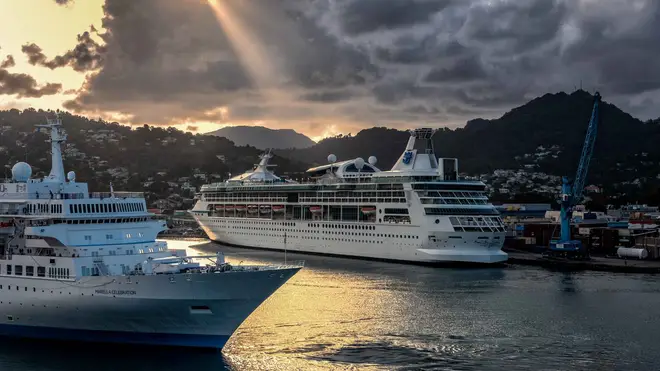 A passenger aboard the first cruise ship to set sail in the Caribbean since the start of the pandemic has tested positive for Covid-19 (file image)