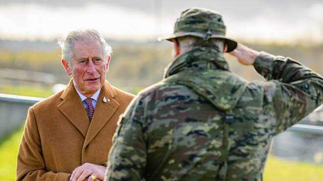 Prince Charles visited RAF Fairford on Friday following Armistice Day