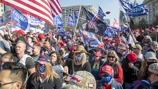 Trump supporters clashed with rivals on the streets of Washington D.C.