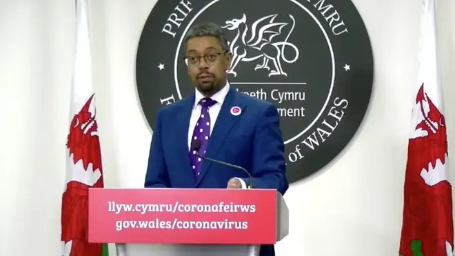 Welsh health minister Vaughan Gething was cautiously optimistic about today's Covid-19 figures