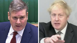 Sir Keir Starmer and Boris Johnson clashed at PMQ on Wednesday