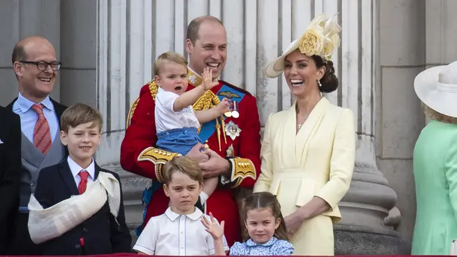 The adorable moment was marked with some adorable handmade cards from Prince George, Princess Charlotte and Prince Louis