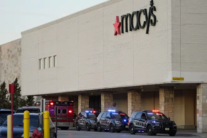 Police investigate a shooting at the Mayfair Mall