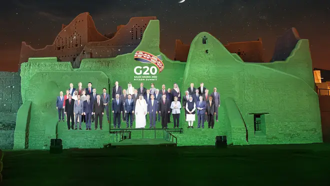 Saudi G20 group photo