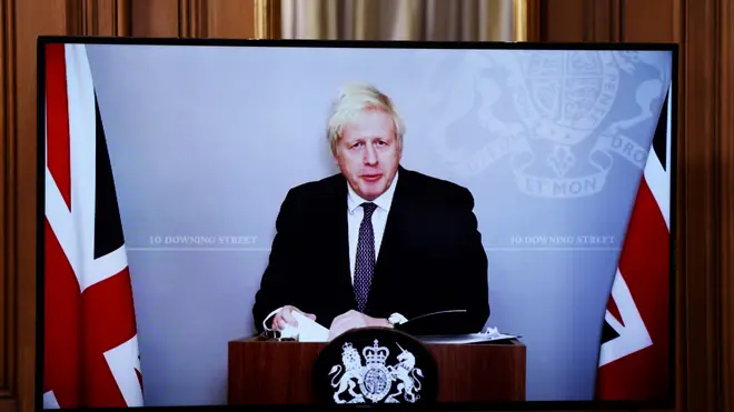 Boris Johnson has warned Christmas is the "season to be jolly careful"
