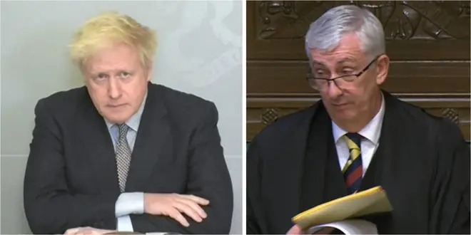 Boris Johnson was told off by Sir Lindsay Hoyle