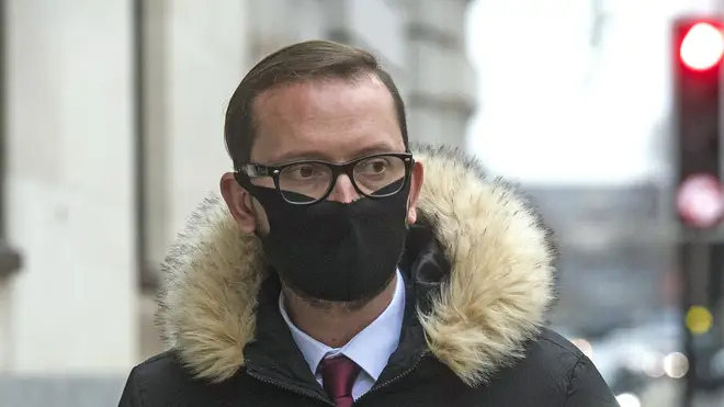 Adamo Canto leaving Westminster Magistrates' Court on Monday