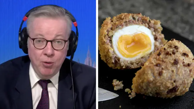 Michael Gove joked with Nick Ferrari that Scotch are only a starter