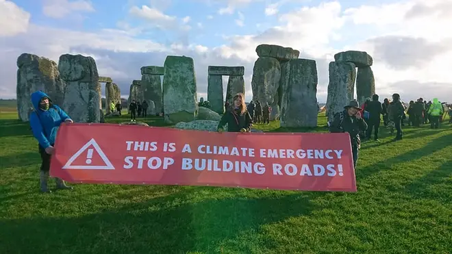 Stonehenge is closed for the remainder of Saturday due to the protest, but plans to reopen on Sunday.