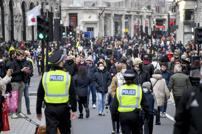 The Met Police asked shoppers to respect the rules as streets in the Capital get busier
