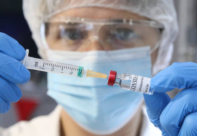 File photo: A syringe of the Covid vaccine