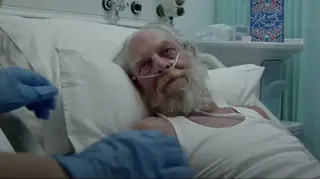 The new advert sees Santa rushed to hospital, where he experiences the care of NHS staff.