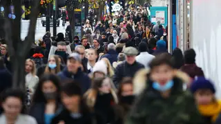 Shoppers on Oxford Street after the England lockdown was lifted
