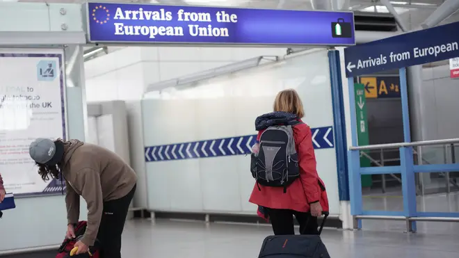Brits could face a curb on EU travel
