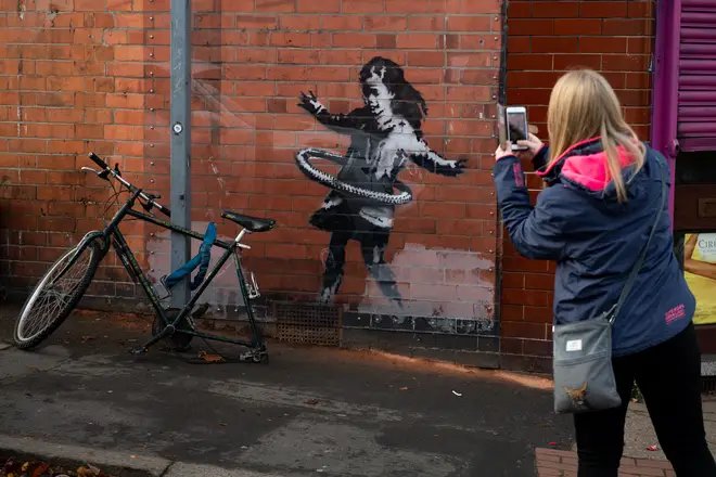 The artwork in Nottingham was confirmed as a work of street artist Banksy.